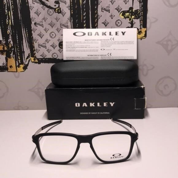 New Authentic Oakley Black Eyeglasses OX8166-0152 - Picture 1 of 12